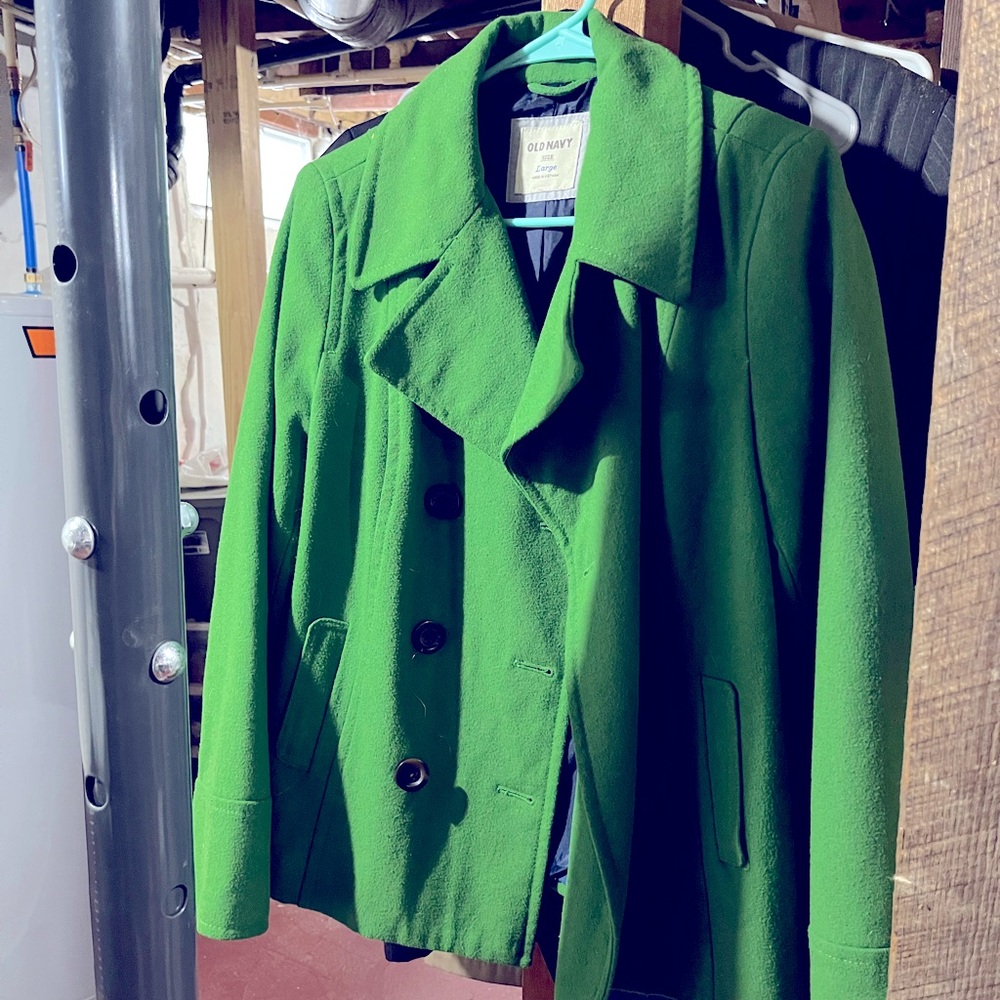 Old Navy Green Pea Coat
